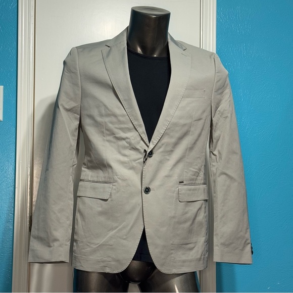 Zara Man Gray Blazer Sport Jacket Size 42 NWT - Picture 5 of 16